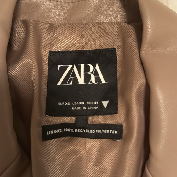 Zara faux leather blazer - Picture 3 of 5